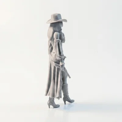 Mô hình Cowgirl miền Tây (3D Printable)