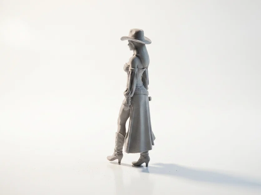 Mô hình Cowgirl miền Tây (3D Printable) - Image 4