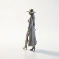 Mô hình Cowgirl miền Tây (3D Printable) - Thumbnail 4