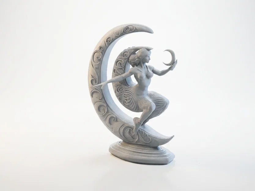 Mô hình in 3D Tượng nữ thần trăng khuyết Crescent Lady - Image 1