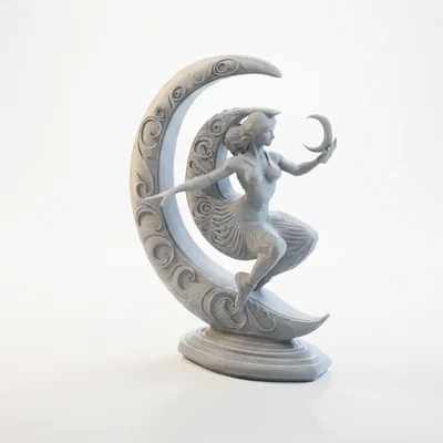 Mô hình in 3D Tượng nữ thần trăng khuyết Crescent Lady