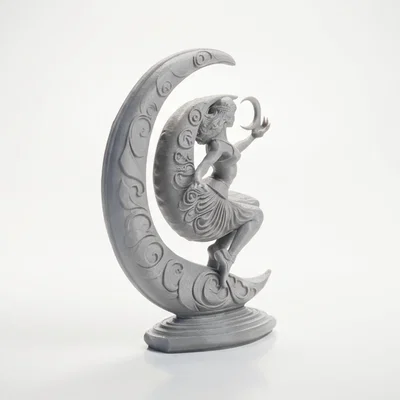 Mô hình in 3D Tượng nữ thần trăng khuyết Crescent Lady