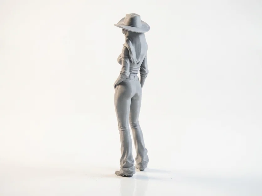 Mô hình tượng Cowgirl miền Tây (3D Printable) - Image 4