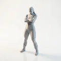 Mô hình tượng quý cô khoanh tay - Sản phẩm in 3D đầy cá tính - Thumbnail 1