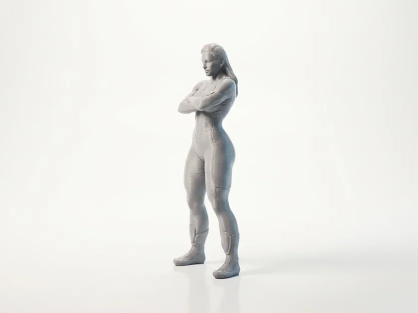Mô hình tượng quý cô khoanh tay - Sản phẩm in 3D đầy cá tính - Image 4
