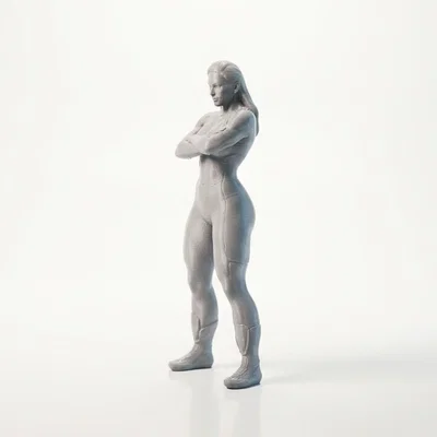 Mô hình tượng quý cô khoanh tay - Sản phẩm in 3D đầy cá tính