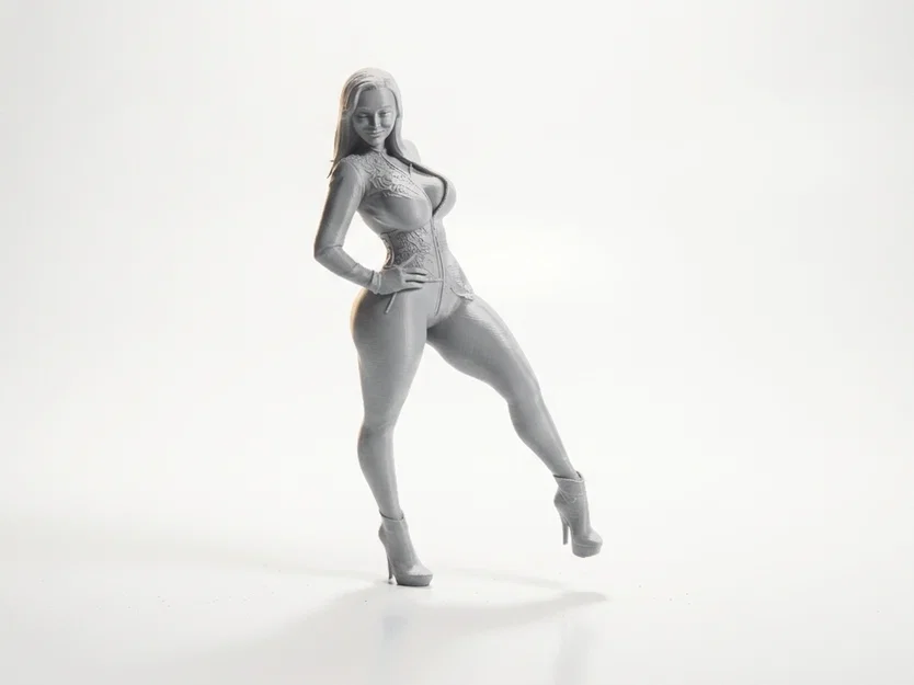 Mô hình tượng cô gái mặc Bodysuit gợi cảm - File in 3D - Image 1
