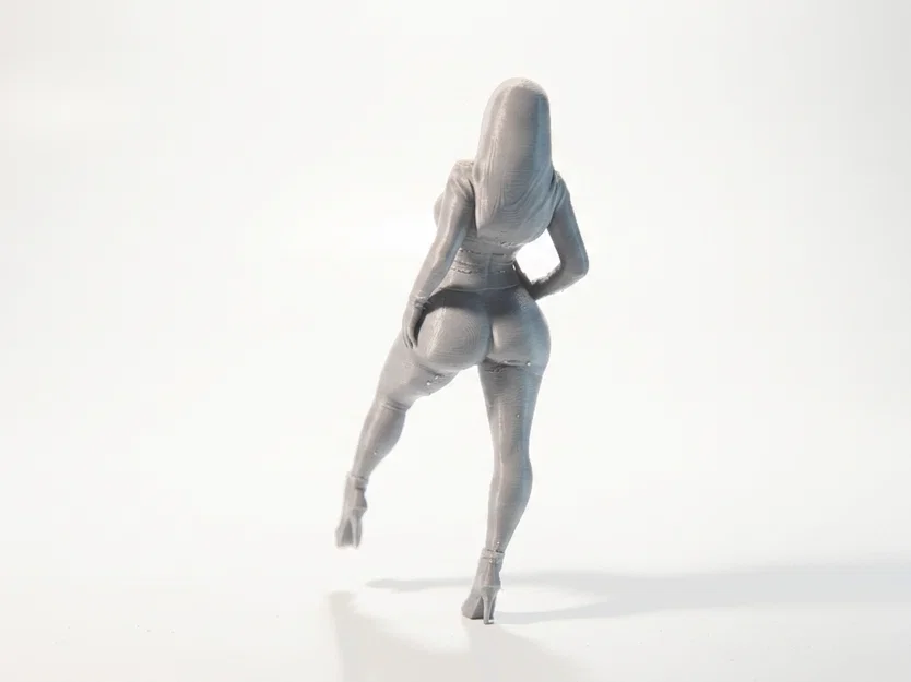 Mô hình tượng cô gái mặc Bodysuit gợi cảm - File in 3D - Image 3