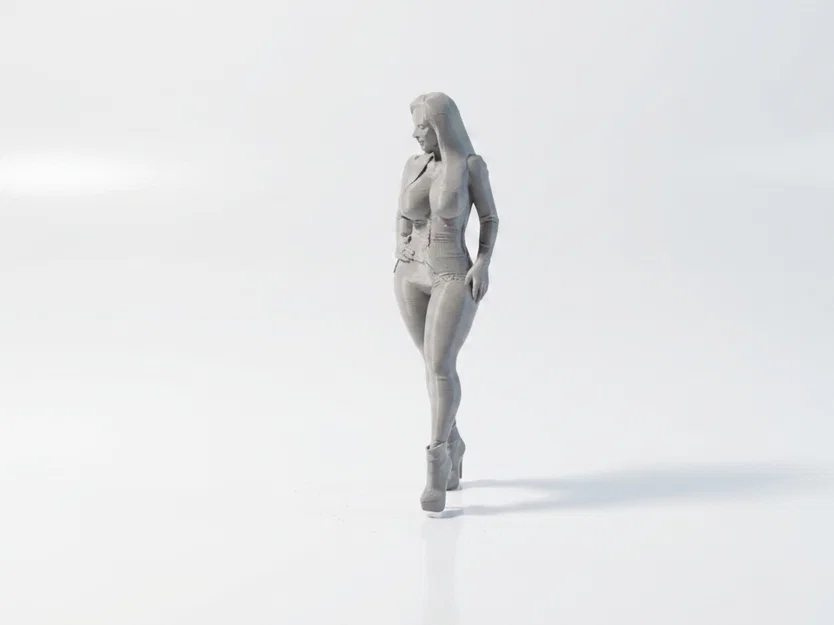 Mô hình tượng cô gái mặc Bodysuit gợi cảm - File in 3D - Image 4