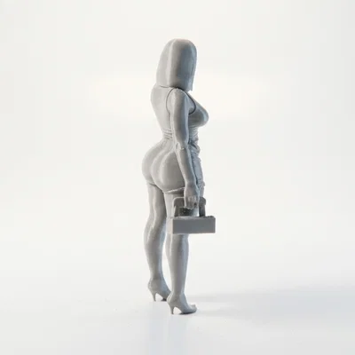 Mô hình tượng nữ 3D với đường nét quyến rũ