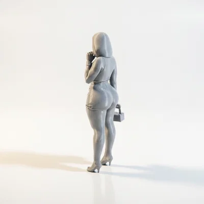 Mô hình tượng nữ 3D với đường nét quyến rũ