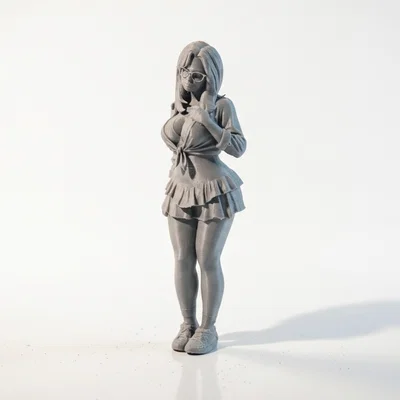 Mô hình Anime Girl Figurine - Nhân vật nữ 3D có thể in ấn