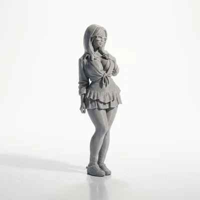 Mô hình Anime Girl Figurine - Nhân vật nữ 3D có thể in ấn