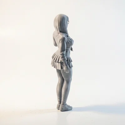Mô hình Anime Girl Figurine - Nhân vật nữ 3D có thể in ấn