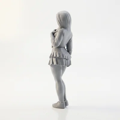 Mô hình Anime Girl Figurine - Nhân vật nữ 3D có thể in ấn