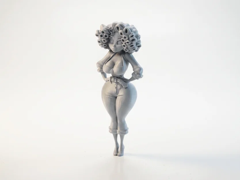 Mô hình tượng cô gái đường cong quyến rũ 3D Printable - Image 1