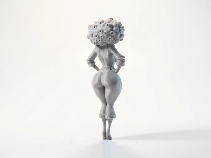 Mô hình tượng cô gái đường cong quyến rũ 3D Printable - Image 3