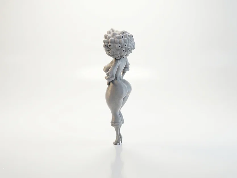Mô hình tượng cô gái đường cong quyến rũ 3D Printable - Image 4