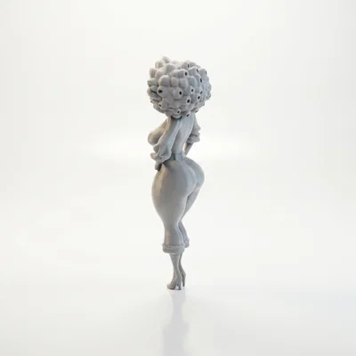 Mô hình tượng cô gái đường cong quyến rũ 3D Printable