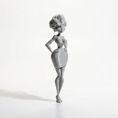 Mô hình 3D tượng nữ Curvy Lady tinh xảo