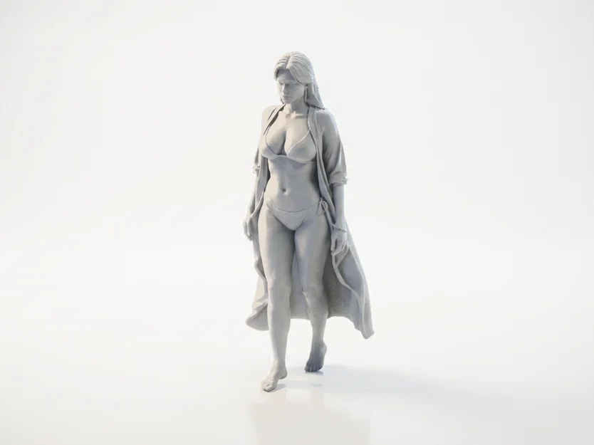 Mô hình tượng nữ nhân vật gợi cảm (Bikini) - File in 3D nghệ thuật - Image 1