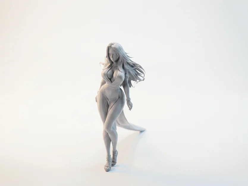 Mô hình in 3D Nữ Chiến Binh Đuôi Cá Sấu (Croc Tail Lady) - Image 1