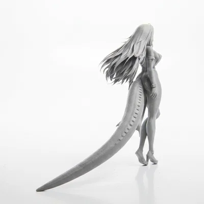 Mô hình in 3D Nữ Chiến Binh Đuôi Cá Sấu (Croc Tail Lady)