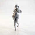 Mô hình tượng nữ diện váy duyên dáng (3D Printable) - Thumbnail 1