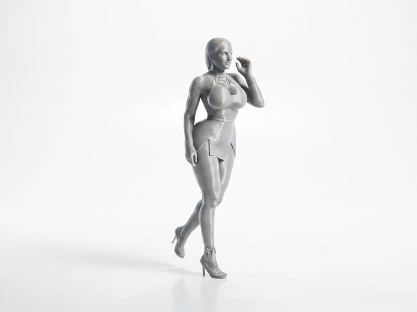 Mô hình tượng nữ diện váy duyên dáng (3D Printable) - Image 2