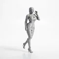 Mô hình tượng nữ diện váy duyên dáng (3D Printable) - Thumbnail 2