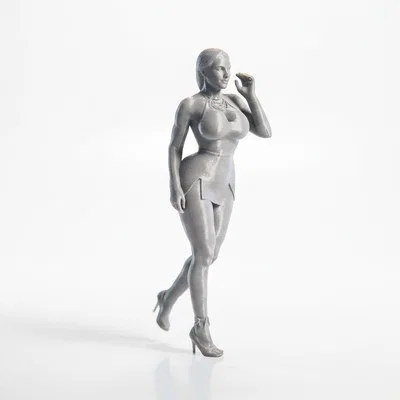 Mô hình tượng nữ diện váy duyên dáng (3D Printable)