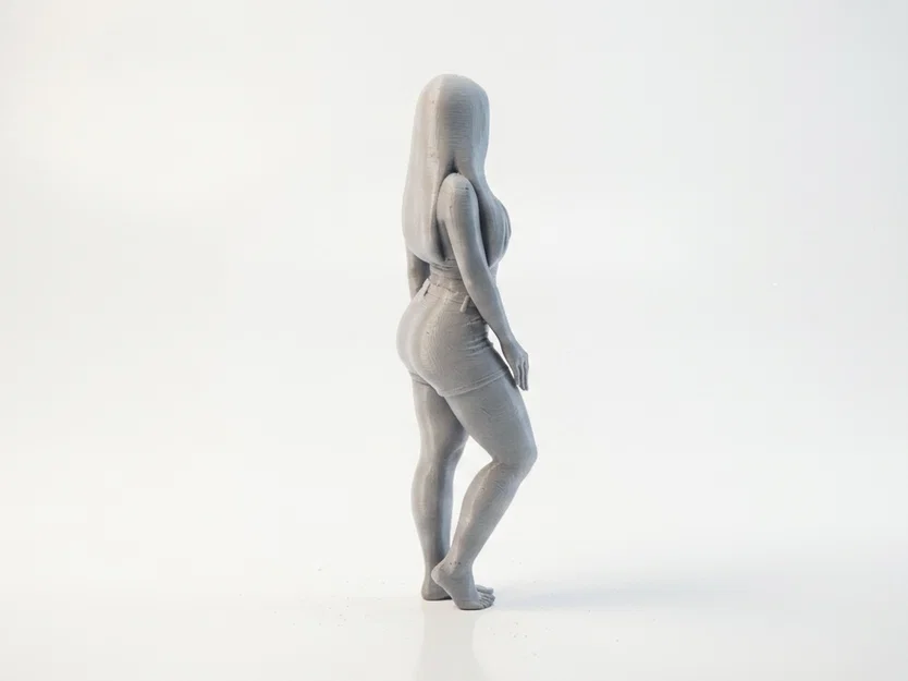 Mô hình tượng thiếu nữ đường nét gợi cảm - File in 3D - Image 3