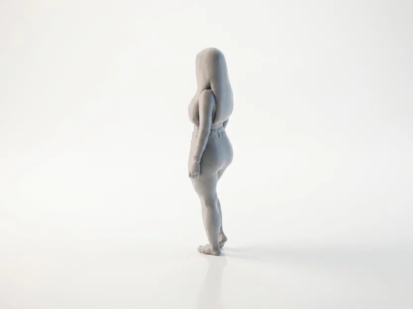 Mô hình tượng thiếu nữ đường nét gợi cảm - File in 3D - Image 4