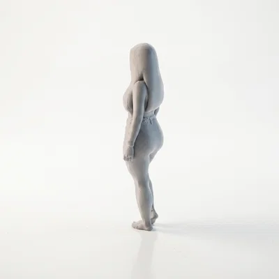 Mô hình tượng thiếu nữ đường nét gợi cảm - File in 3D