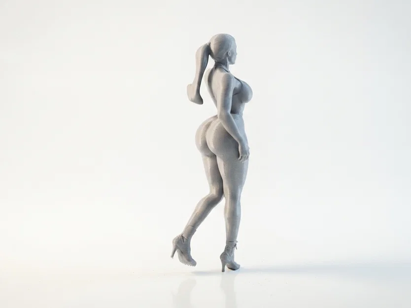 Mô hình tượng nữ diện váy duyên dáng (3D Printable) - Image 3