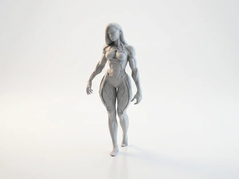 Mô hình Cyber Modified Lady - Tượng nhân vật nữ Cyberpunk in 3D - Image 1