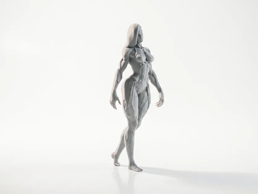 Mô hình Cyber Modified Lady - Tượng nhân vật nữ Cyberpunk in 3D - Image 2