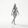 Mô hình Cyber Modified Lady - Tượng nhân vật nữ Cyberpunk in 3D - Thumbnail 2