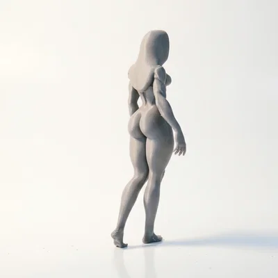 Mô hình Cyber Modified Lady - Tượng nhân vật nữ Cyberpunk in 3D