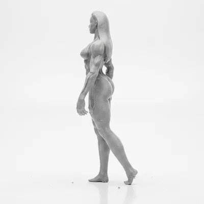 Mô hình Cyber Modified Lady - Tượng nhân vật nữ Cyberpunk in 3D