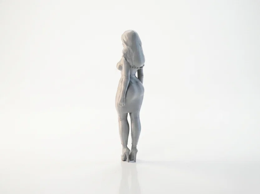 Mô hình Figurine nữ đường cong mềm mại - Tệp 3D có thể in - Image 4