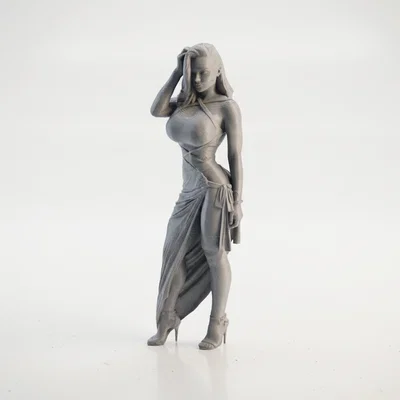 Mô hình tượng nữ Curvy Lady duyên dáng - File in 3D