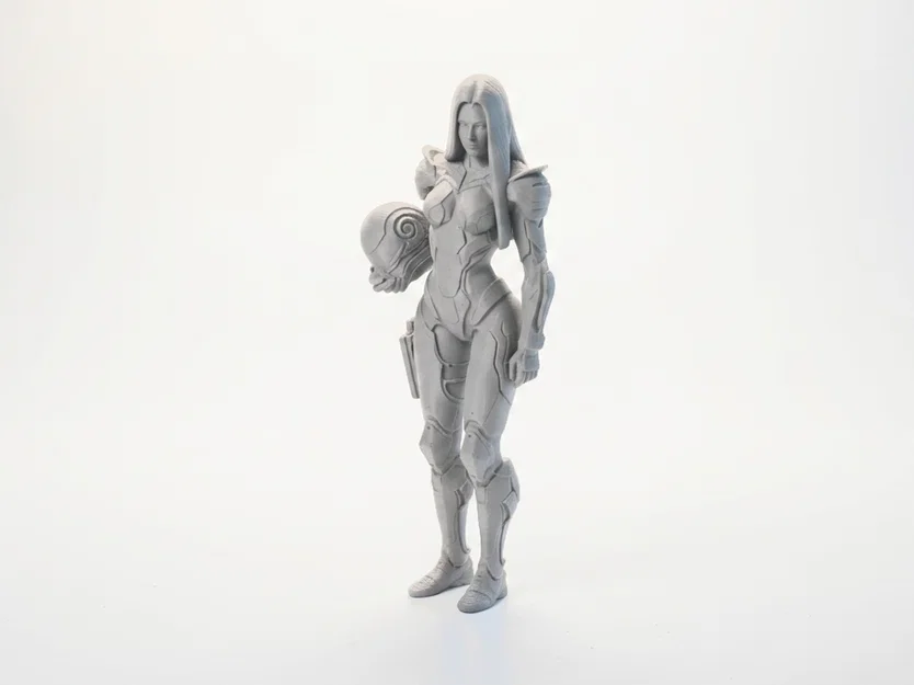 Mô hình tượng nữ Cyborg phong cách Sci-Fi in 3D - Image 1