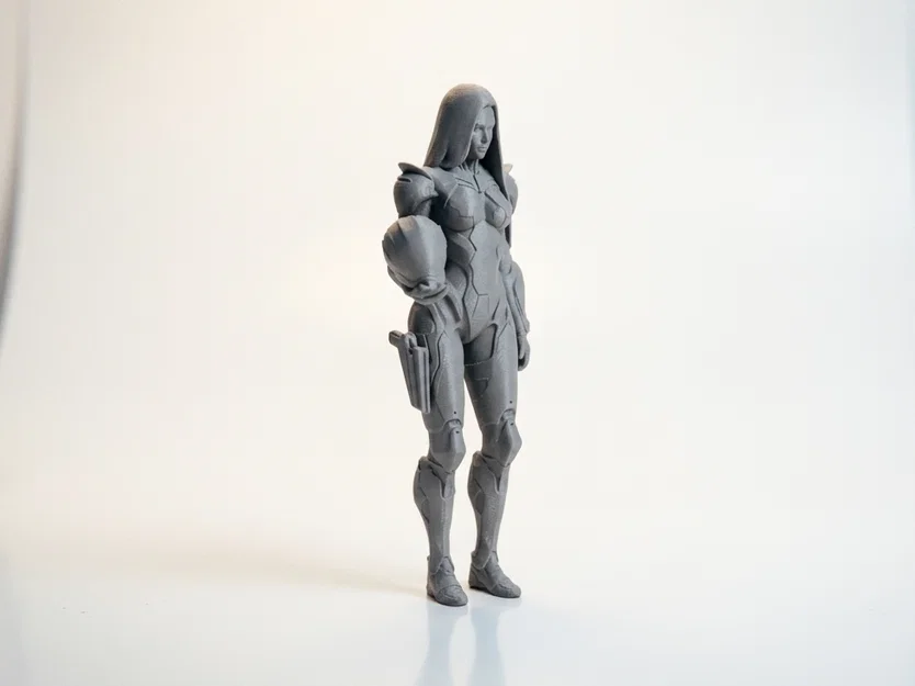 Mô hình tượng nữ Cyborg phong cách Sci-Fi in 3D - Image 2
