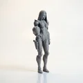Mô hình tượng nữ Cyborg phong cách Sci-Fi in 3D - Thumbnail 2