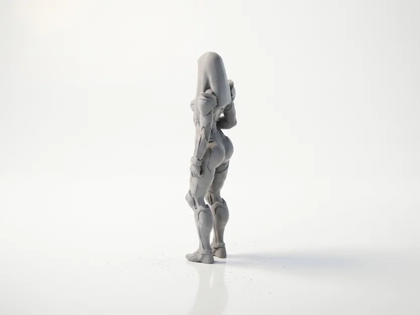 Mô hình tượng nữ Cyborg phong cách Sci-Fi in 3D - Image 4