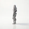 Mô hình tượng nữ Cyborg phong cách Sci-Fi in 3D - Thumbnail 4