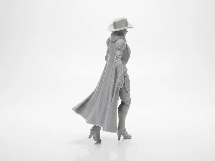 Mô hình 3D cô nàng cao bồi Cyborg - In 3D ấn tượng - Image 3