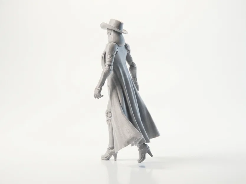 Mô hình 3D cô nàng cao bồi Cyborg - In 3D ấn tượng - Image 4