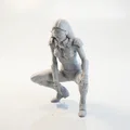 Mô hình tượng nữ Cyborg phong cách Sci-Fi in 3D - Thumbnail 1